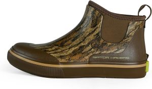 Gator Waders Men's Camp Boots - Durable Slip-Resistant Neoprene Lined Waterproof Ankle Boots for Camping, Fishing & Hiking